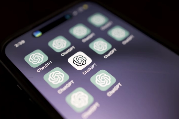 Multiple ChatGPT app icons on a smartphone screen