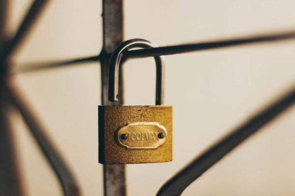 Open padlock symbolizing open-source AI freedom and control